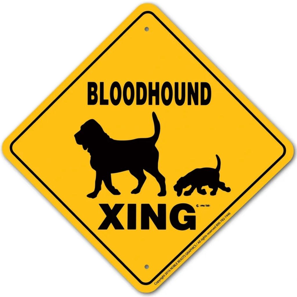 Noble Beasts - Bloodhound X-ing Sign