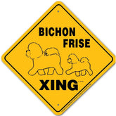 Noble Beasts - Bichon Frise X-ing Sign