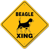 Noble Beasts - Beagle X-ing Sign