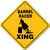 Noble Beasts - Barrel Racer X-ing Sign