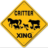 Noble Beasts - Barnyard Critter X-ing Sign