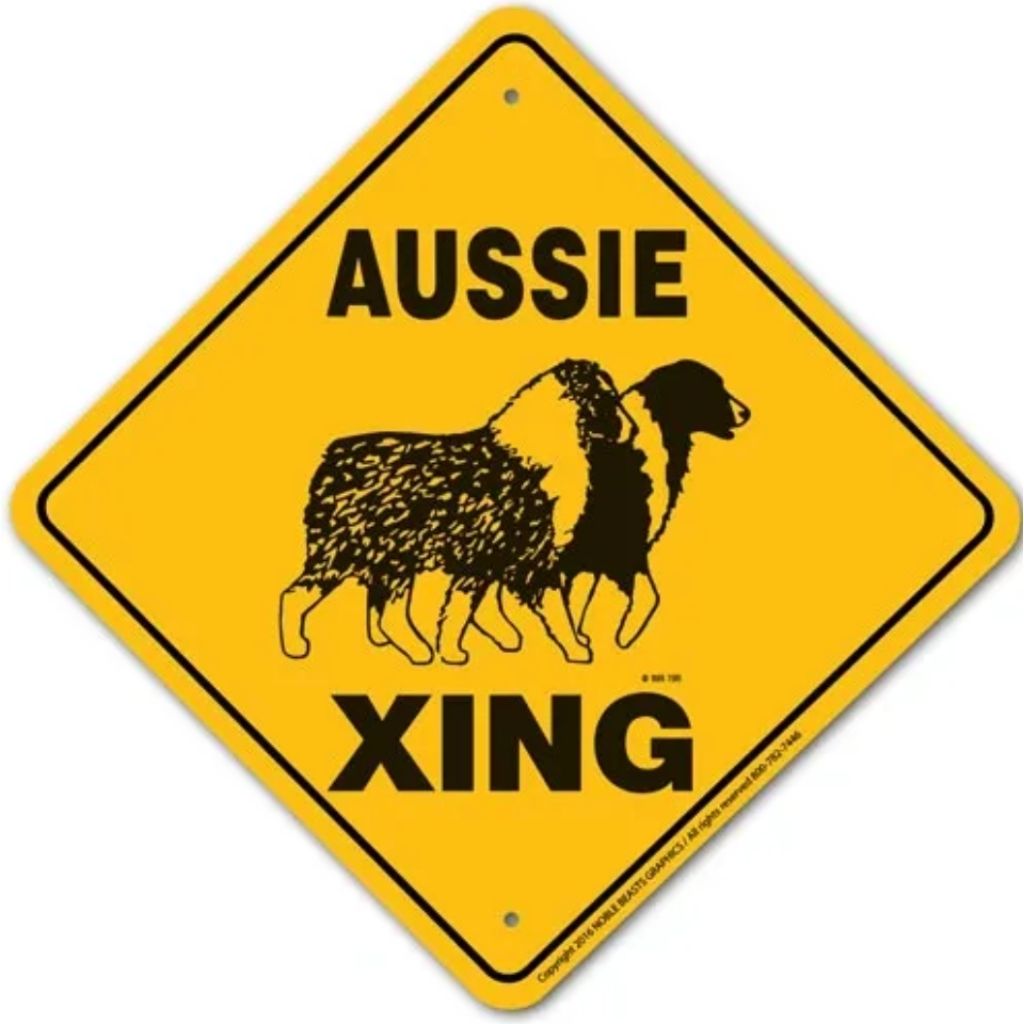 Noble Beasts - Aussie X-ing Sign