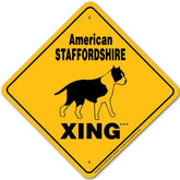 Noble Beasts - American Staffordshire X-ing Sign