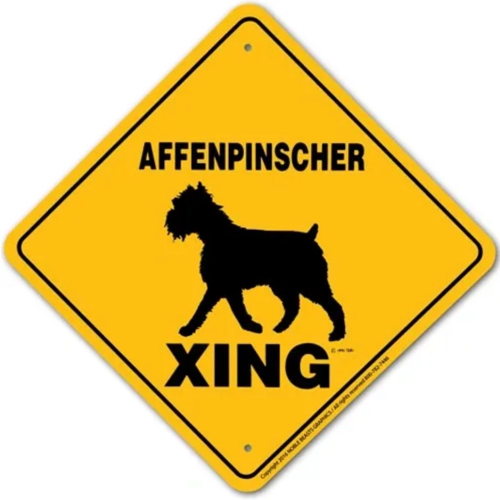 Noble Beasts - Affenpinscher X-ing Sign