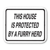 Noble Beasts - This Property Is Protected by Furry Herd Sign