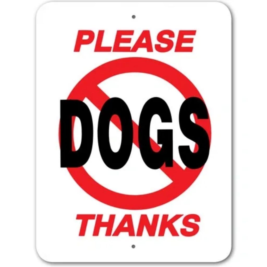 Noble Beasts - Please No Dogs Thanks Sign