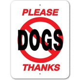 Noble Beasts - Please No Dogs Thanks Sign