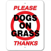Noble Beasts - Please No Dogs On Grass Sign