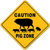 Noble Beasts - Pig Zone Sign