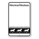 Noble Beasts - Nicker Notes Sign
