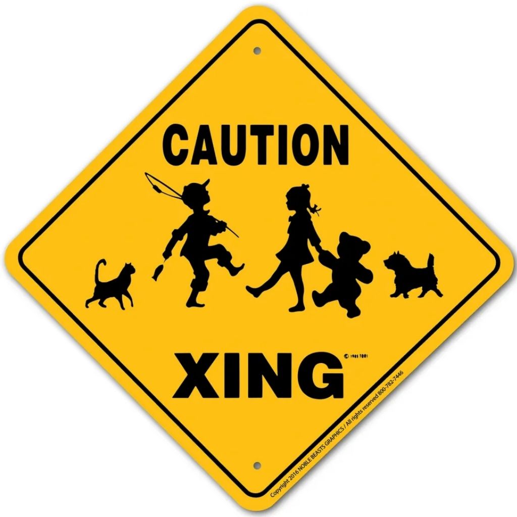 Noble Beasts - Caution Children Xing Sign