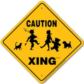Noble Beasts - Caution Children Xing Sign
