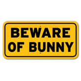 Noble Beasts - Beware of Bunny Sign