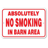 Noble Beasts - Sign Absolutely No Smoking In Barn Area
