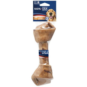 Pet Factory - Knotted Bone Rawhide Peanut Butter Flavor - Southern Agriculture 