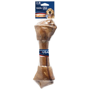 Pet Factory - Knotted Bone Rawhide Peanut Butter Flavor - Southern Agriculture 