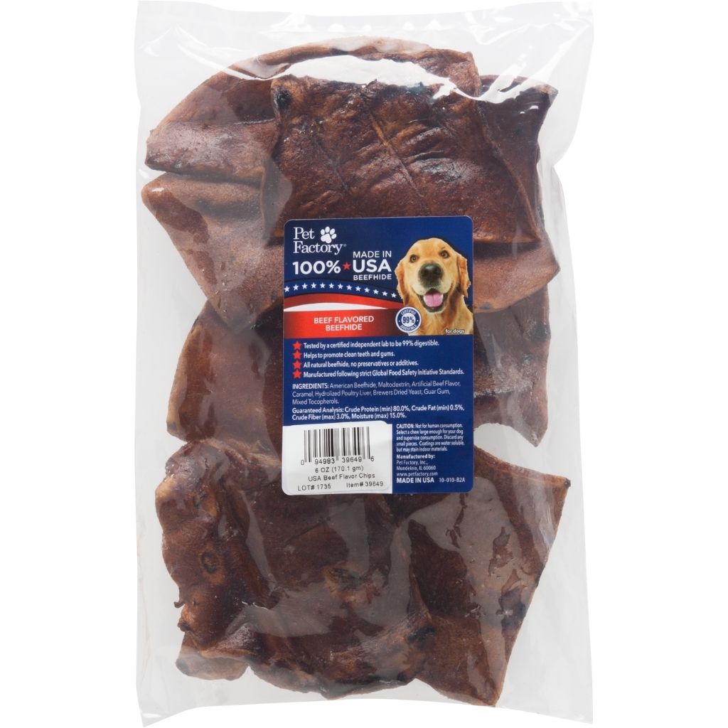 Pet Factory - Chips Rawhide 100% USA Beefhide