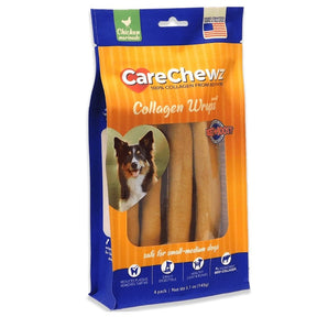 Pet Factory - CareChewz Wraps Collagen Chews 4pack 6-7" - Southern Agriculture 