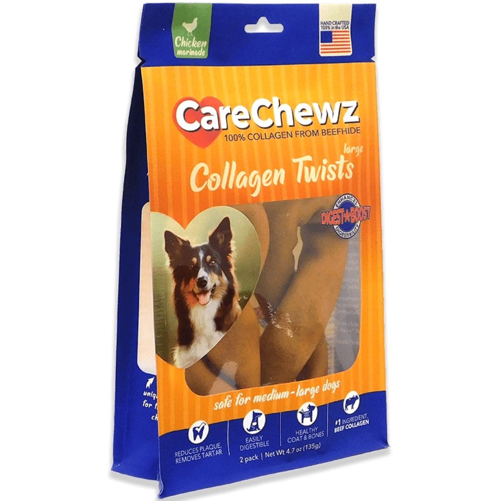 Pet Factory - CareChewz Twists Collagen Chews 2 PK 6-7 - Southern Agriculture 