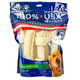 Pet Factory - Rawhide Assortment Large Dog 100% USA Beefhide 6 Pack