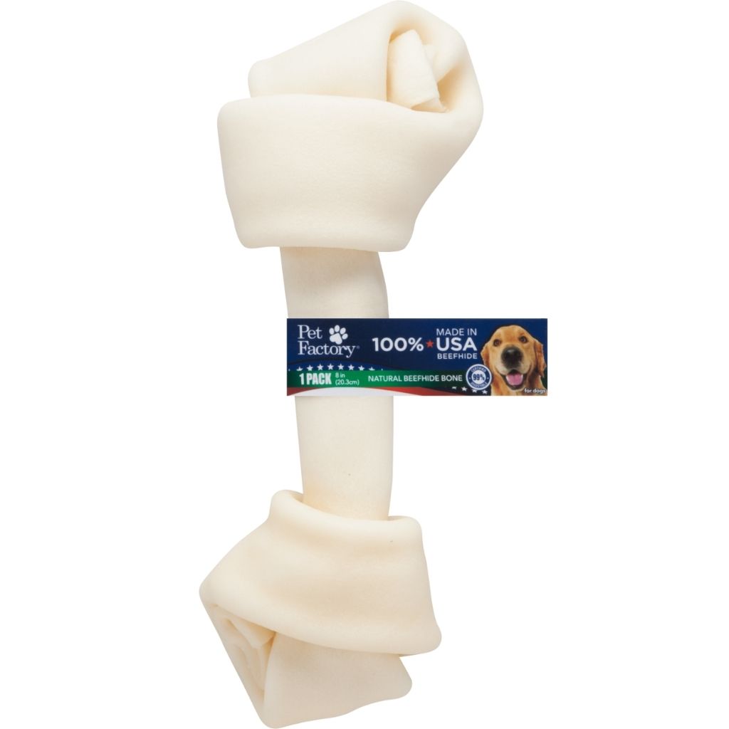 Pet Factory - Knotted Bone Rawhide 100% Beefhide Banded - Southern Agriculture 