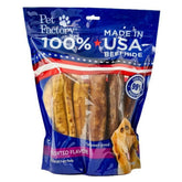 Pet Factory - Retriever Rolls Rawhide Medium 100% Beefhide 8" 10 Pack - Southern Agriculture 