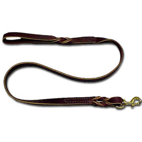 Leather Brothers - Lead Leather W/ Braided & Sewn on Snap Burgandy