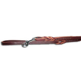 Leather Brothers - Lead Leather W/ Braided & Sewn on Snap Burgandy