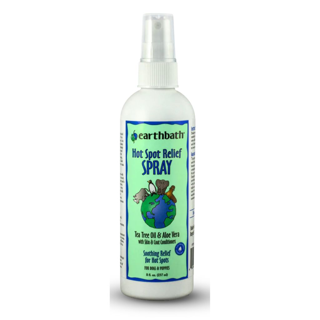 Earthbath - Hot Spot & Itch Relief Plus Coat Conditioners-Tea Tree Oil Spray 8 oz.