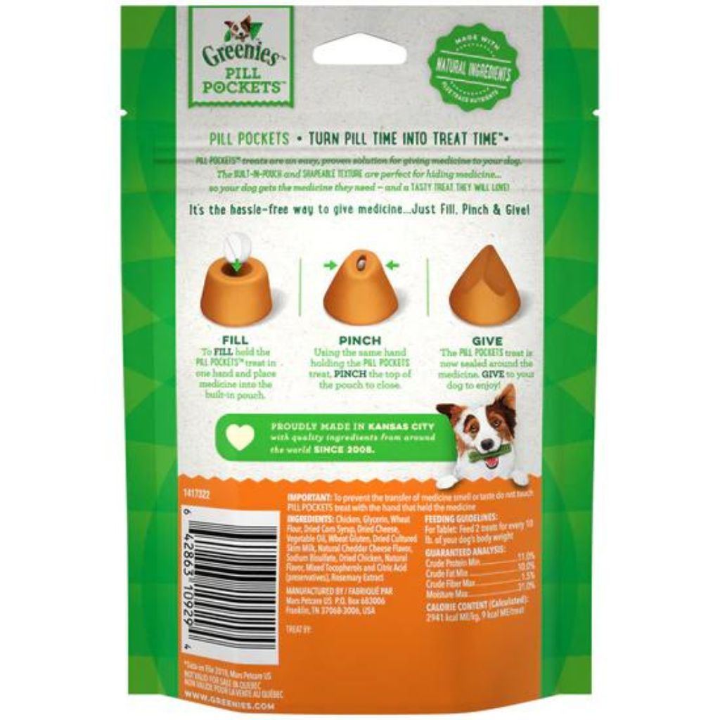 Pill Pocket for Tablets Cheese For Dogs 30 count - Southern Agriculture 