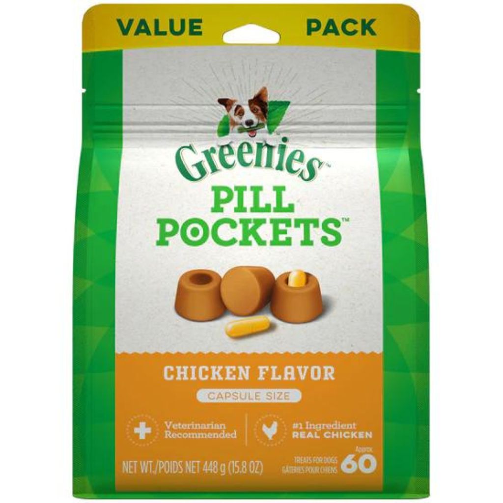 Pill Pocket Capsules Chicken For Dogs 60 Count - Southern Agriculture 
