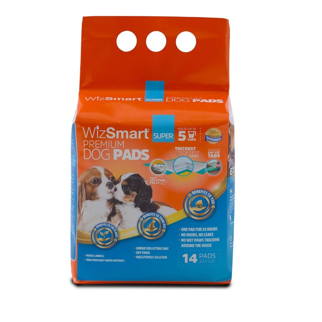 WizSmart - Premium Dog Pads Super  Holds up to 6 Cups