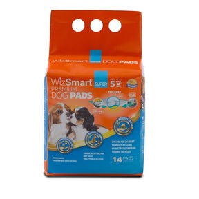 WizSmart - Premium Dog Pads Super  Holds up to 6 Cups