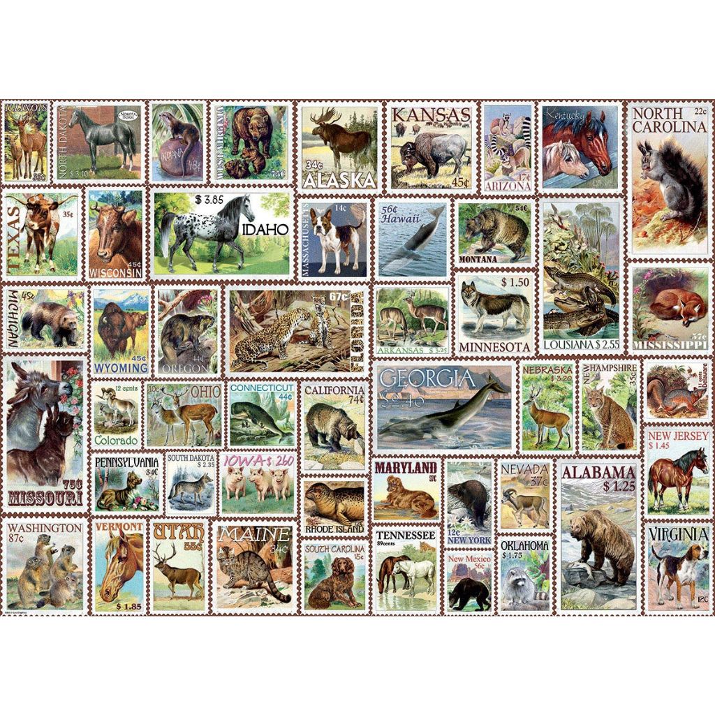 Eurographics Puzzles - Puzzle Animals of North America