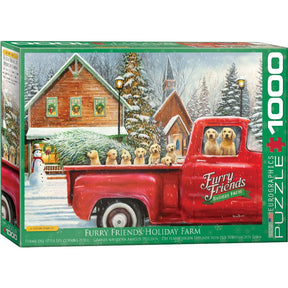 Eurographics Puzzles - Puzzle Furry Friends Holiday Farm