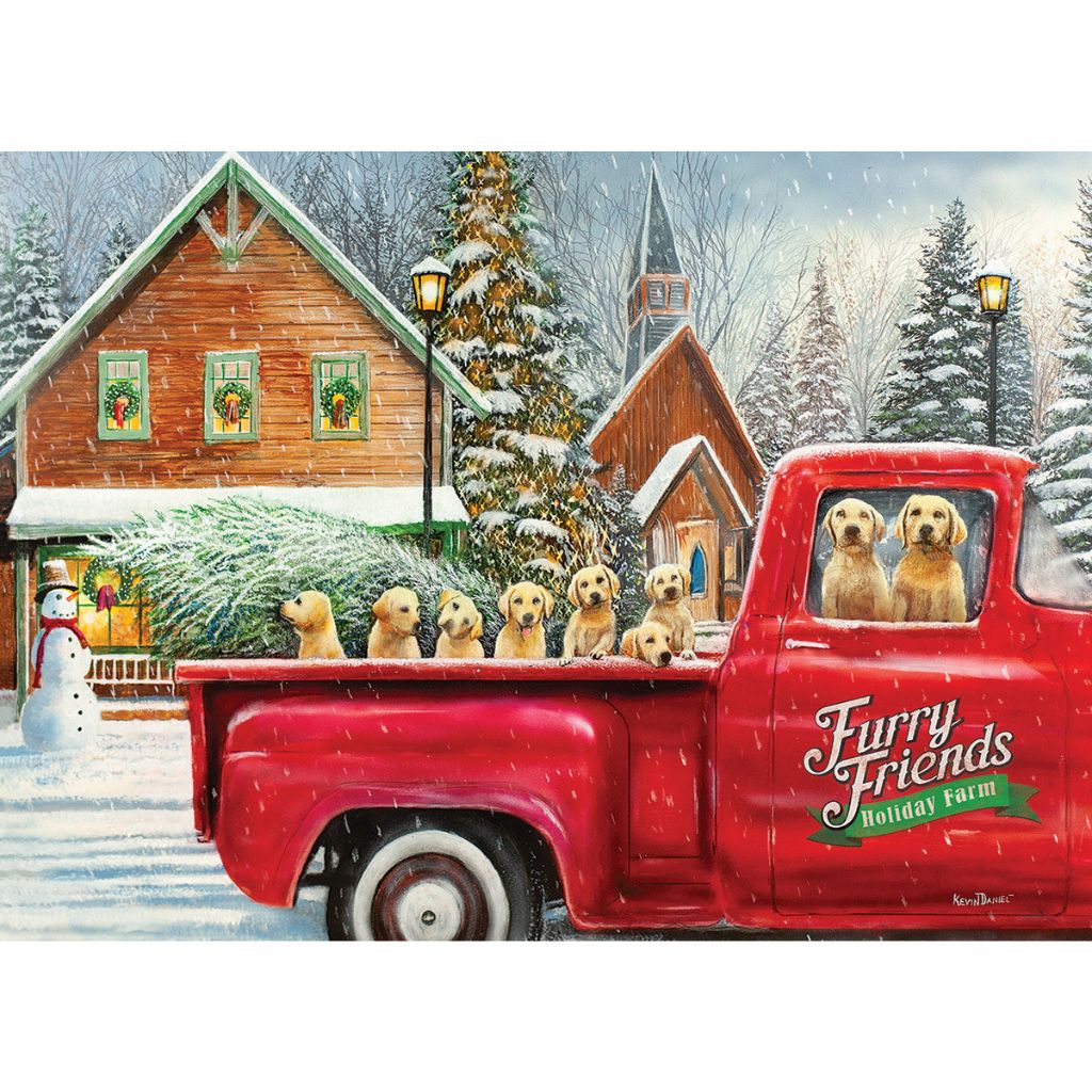 Eurographics Puzzles - Puzzle Furry Friends Holiday Farm