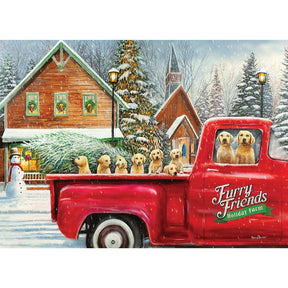 Eurographics Puzzles - Puzzle Furry Friends Holiday Farm