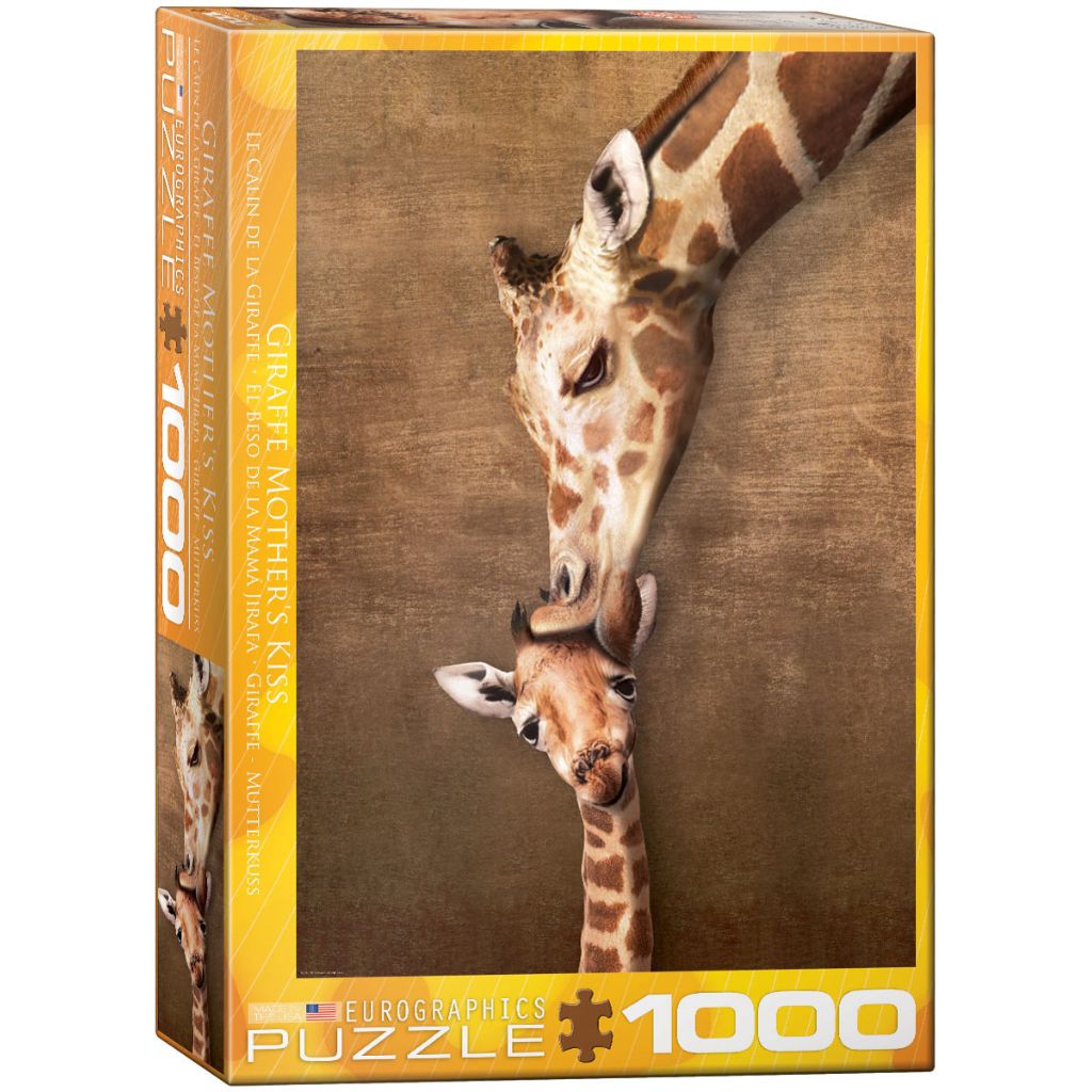 Eurographics Puzzles - Puzzle Giraffe Mother's Kiss