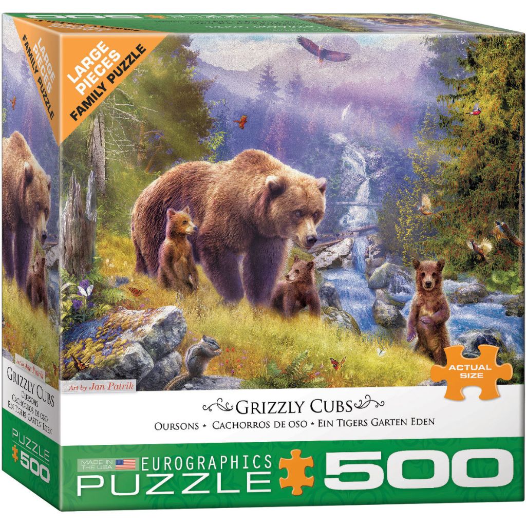 Eurographics Puzzles - Puzzle Grizzly Cubs