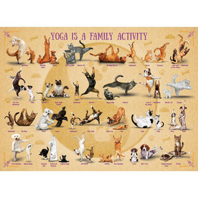 Eurographics Puzzles - Puzzle Yoga is a Family Activity Dogs & Cats