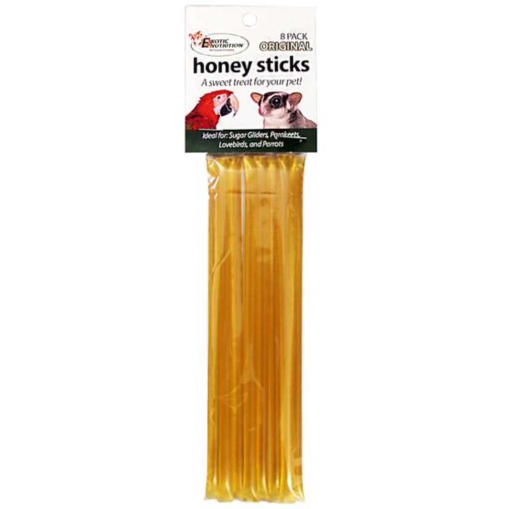 Exotic Nutrition - Honey Sticks for Sugar Gliders Parakeets, Lovebirds & Parrots