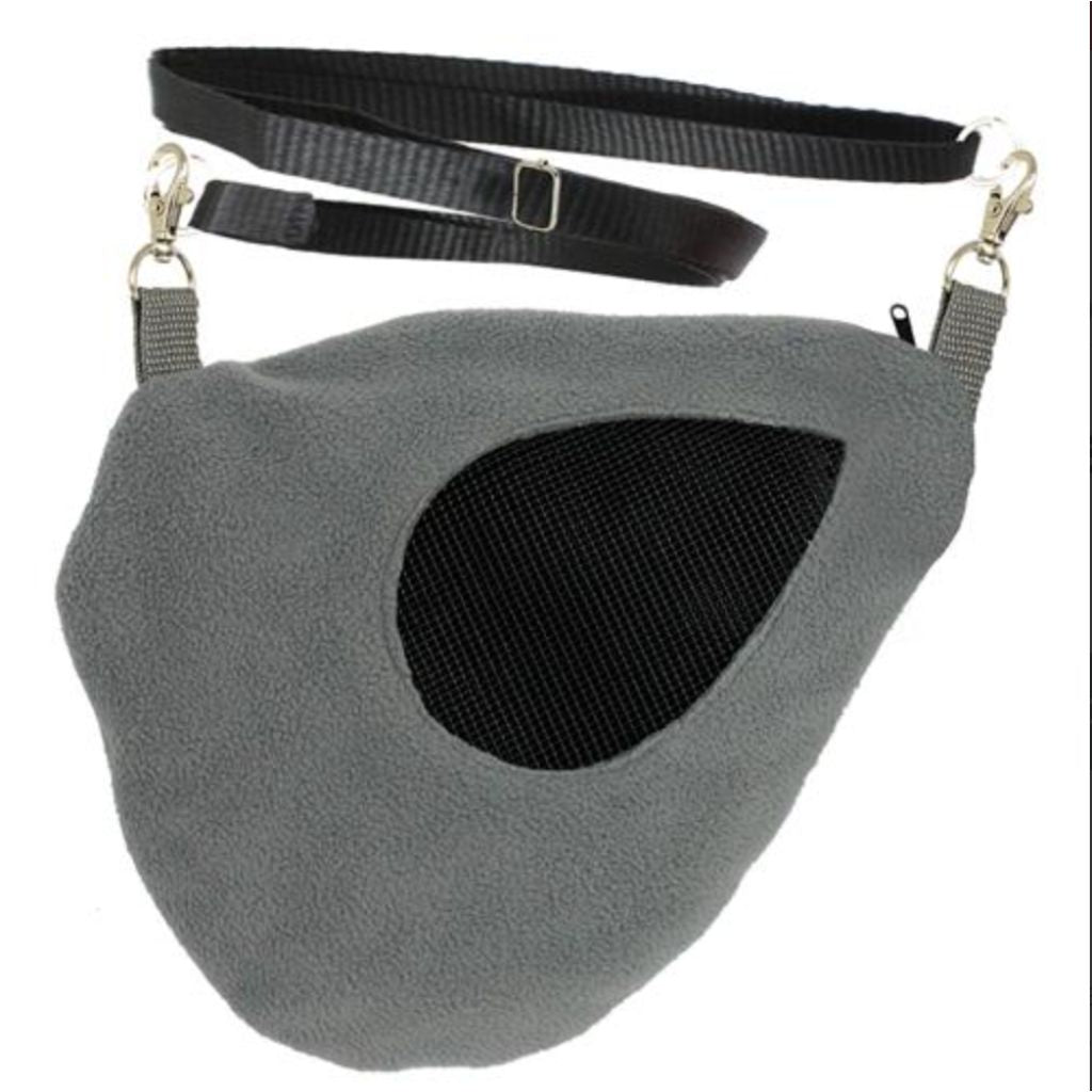 Exotic Nutrition - Carry Pouch for Small Animals Teardrop Shape Black - Southern Agriculture 