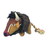 Wild Buffalo W/ Printed Face & Knotted Tail Rope