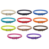 DogLine - Collar Leather Soft Round 1/4" x 8-10" - Southern Agriculture 