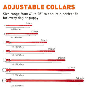 DogLine - Collar Leather Soft Round 1/4" x 8-10" - Southern Agriculture 