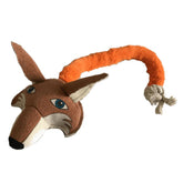 DogLine - Safari Fox Face With Ball & Rope Inside