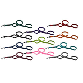 DogLine - Leash Nylon Double Thick Multi Hidden Handles 1" x 6'