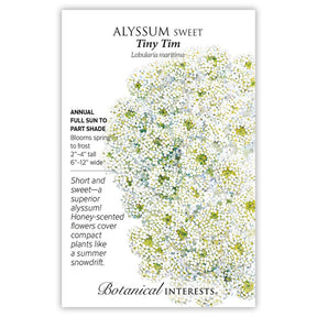 Botanical Interests, Inc. - Alyssum Sweet Tiny Tim Seeds