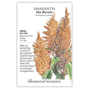 Botanical Interests, Inc. - Amaranth Hot Biscuits Seeds - Southern Agriculture 