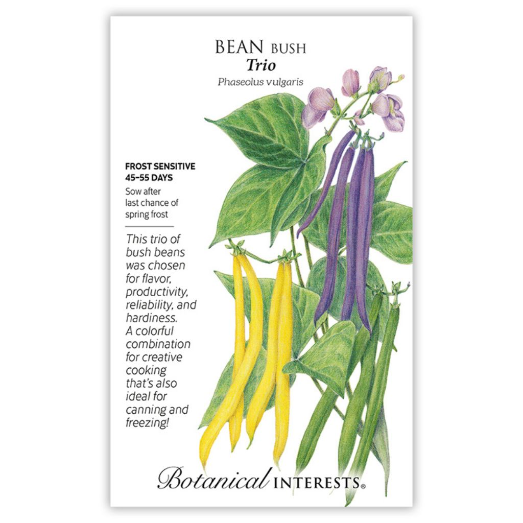 Botanical Interests, Inc. - Bean Bush Trio Blend Seeds